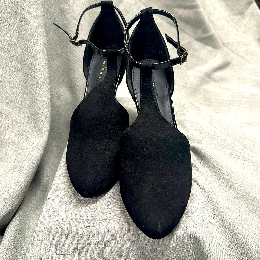 Daily shoes San Francisco size 10 Black suede heels